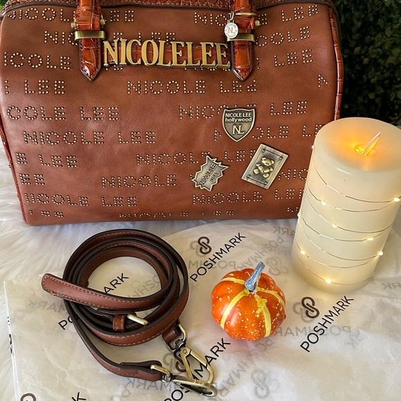 NICOLE LEE Studded Satchel. Authentic. - Picture 9 of 15